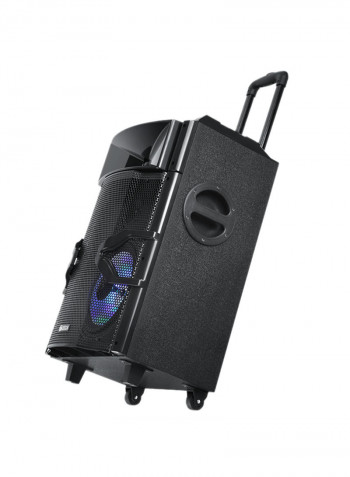 Rocker Beatbox Pro Extreme Sound Machine With DJ Mixer PAD And Light Effects 70.8 x 46 x 38.2centimeter Black