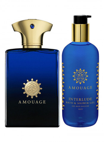 طقم هدية ماء عطر إنترلود من قطعتين (EDP 100 ml, Shower Gel 300 ml)