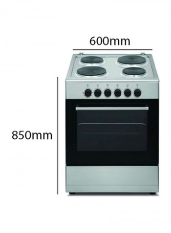 4 Hot Plate Electric Cooking Range WGC6060HERMF Silver