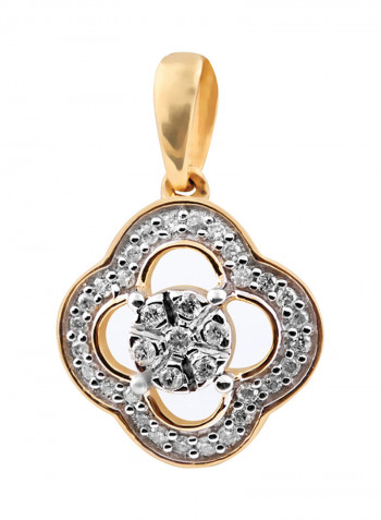 Yellow Gold 0.12 Carat Diamond Generic Pendant