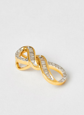 18 Karat Gold Bagguette Miracle Pendant
