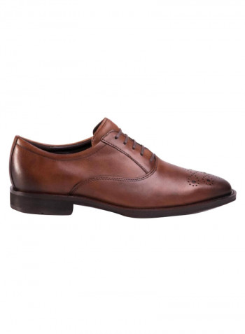 Calcan Plain-Toe Oxford Brown