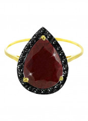 18 Karat Gold Genuine Black Diamonds Ruby Ring reviews 18 Karat Gold Genuine Black Diamonds Ruby Ring