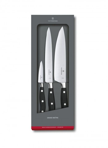 3-Piece Chef's Knife Set Black