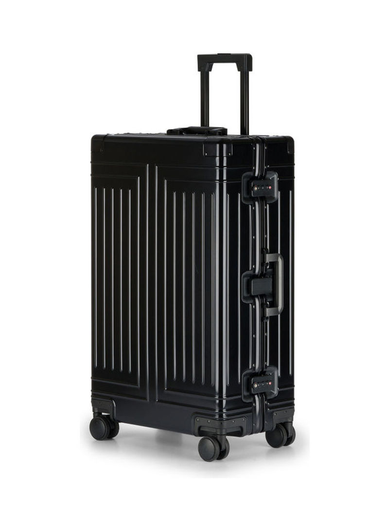 Ultra-Light Expandable Spinner Wheels Hardside Luggage Trolley Black