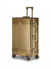Ultra-Light Expandable Spinner Wheels Hardside Luggage Trolley Gold