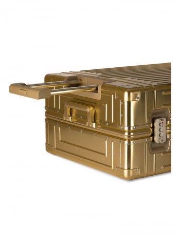 Ultra-Light Expandable Spinner Wheels Hardside Luggage Trolley Gold