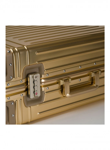Ultra-Light Expandable Spinner Wheels Hardside Luggage Trolley Gold