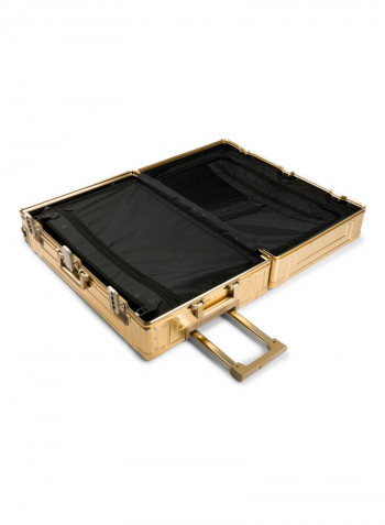 Ultra-Light Expandable Spinner Wheels Hardside Luggage Trolley Gold