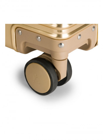 Ultra-Light Expandable Spinner Wheels Hardside Luggage Trolley Gold