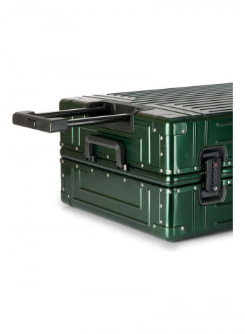Ultra-Light Expandable Spinner Wheels Hardside Luggage Trolley Green