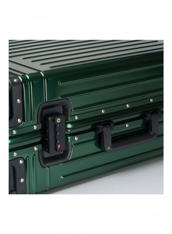 Ultra-Light Expandable Spinner Wheels Hardside Luggage Trolley Green