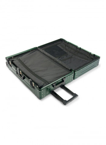 Ultra-Light Expandable Spinner Wheels Hardside Luggage Trolley Green
