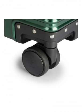 Ultra-Light Expandable Spinner Wheels Hardside Luggage Trolley Green