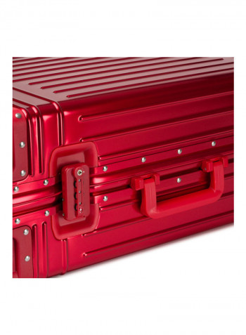 Ultra-Light Expandable Spinner Wheels Hardside Luggage Trolley Red