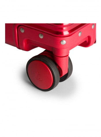 Ultra-Light Expandable Spinner Wheels Hardside Luggage Trolley Red