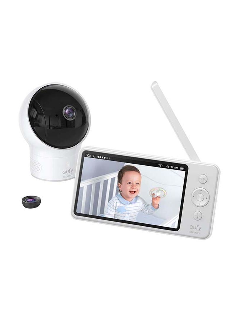 Baby Security Monitor Display With Camera White