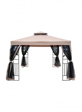 Steel Leaf Gazebo Black/Pink 160centimeter