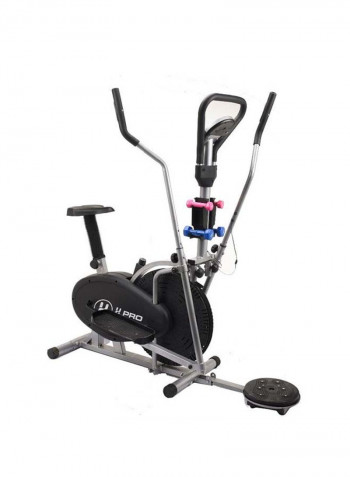 Elliptical Trainer and Exercise Bike with Seat and Easy Computer, Cardio Cross Trainer For Home/Office Fitness Workout 37.8x26.6x 60inch