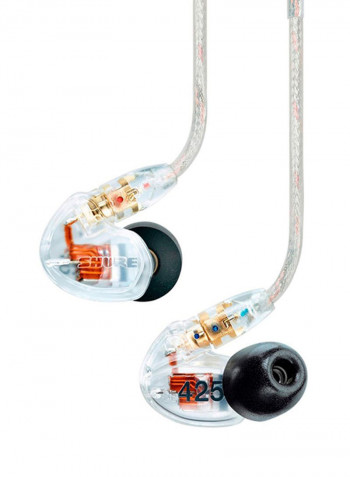 SE425 Sound Isolating Earphones With Dual High Definition MicroDrivers Clear