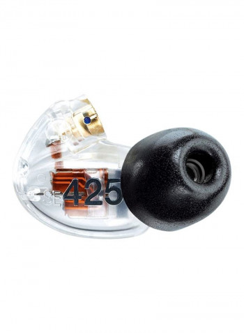 SE425 Sound Isolating Earphones With Dual High Definition MicroDrivers Clear