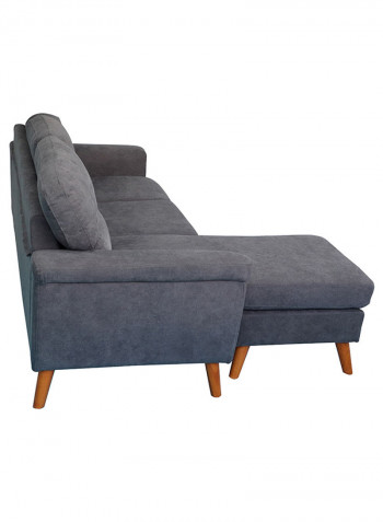 Sky Reversible Left Right Fabric Corner Sofa Grey 198x77x82cm