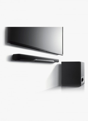 2.1ch Soundbar System With Wireless Subwoofer YAS-207 Black