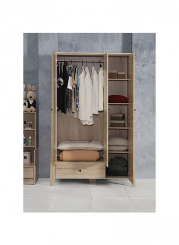 Amberly 3 Door Wardrobe Beige