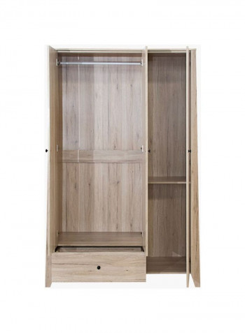 Amberly 3 Door Wardrobe Beige