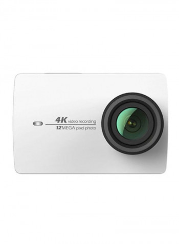 4K Wi-Fi 12MP Sports And Action Camera White With Protective Case