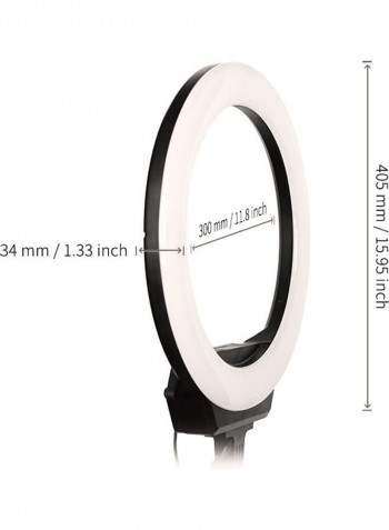 LED Tripod Mount Ring Light 16inch Black