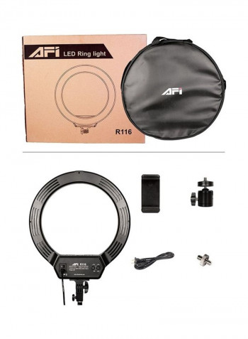 LED Tripod Mount Ring Light 16inch Black