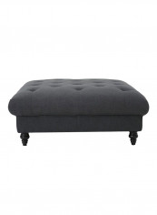 Avoca Cocktail Ottoman Dark Grey 50x100x100centimeter
