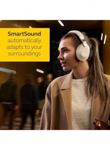 Elite 85h Over Ear Headphones with ANC and SmartSound Technology – Gold Beige