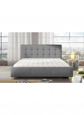Prepac Upholstered Frame Single Bed Grey 90x200x110cm