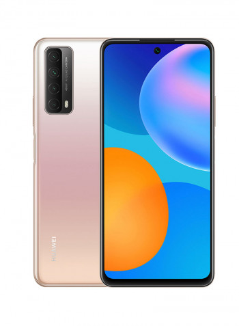 Y7A Dual SIM Blush Gold 4GB RAM 128GB 4G LTE With Huawei AM61 Headphones Lite