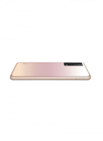 Y7A Dual SIM Blush Gold 4GB RAM 128GB 4G LTE With Huawei AM61 Headphones Lite