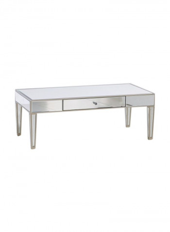 Mirage Coffee Table With Drawers Mirror Champagne