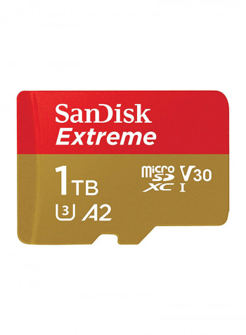 Extreme MicroSDXC Card And SD Adapter 1TB Multicolour