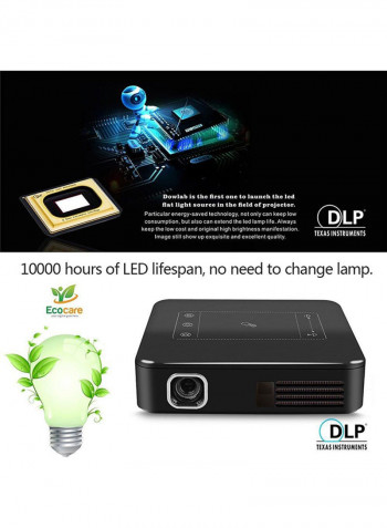 Portable Mini Projector 150 Lumens 2724635713217 Black/Red