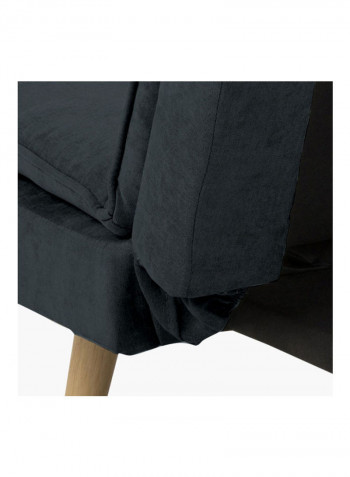 Orvieto Sofa Bed Black 195 x 95cm