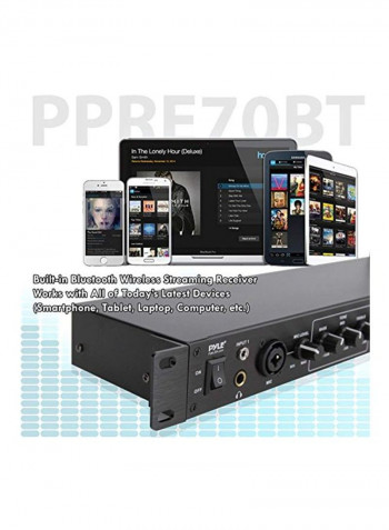 Pro Rack Mount Studio Pre-Amplifier PPRE70BT Black