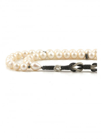 Pearl Prayer Beads With Sterling Silver Components