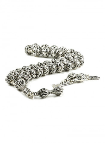 Silver Filigree Prayer Beads