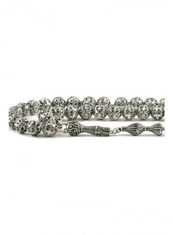 Silver Filigree Prayer Beads