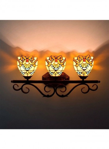 YWX Light Three-Heads Wall Lamp Multicolour 65*29*22centimeter