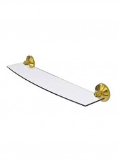 Polished Brass Glass Shelf Clear/Gold 24inch reviews Polished Brass Glass Shelf Clear/Gold 24inch