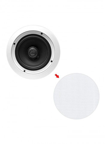 Ceiling/Wall Mount Speakers B0007LCLWC White/Black