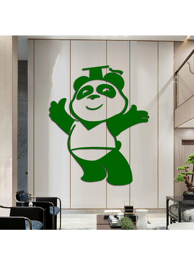 Panda Design Acrylic Sticker Wall Art Green 60x90cm