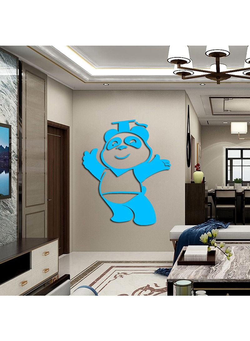 Panda Wall Sticker Blue 60 x 90cm